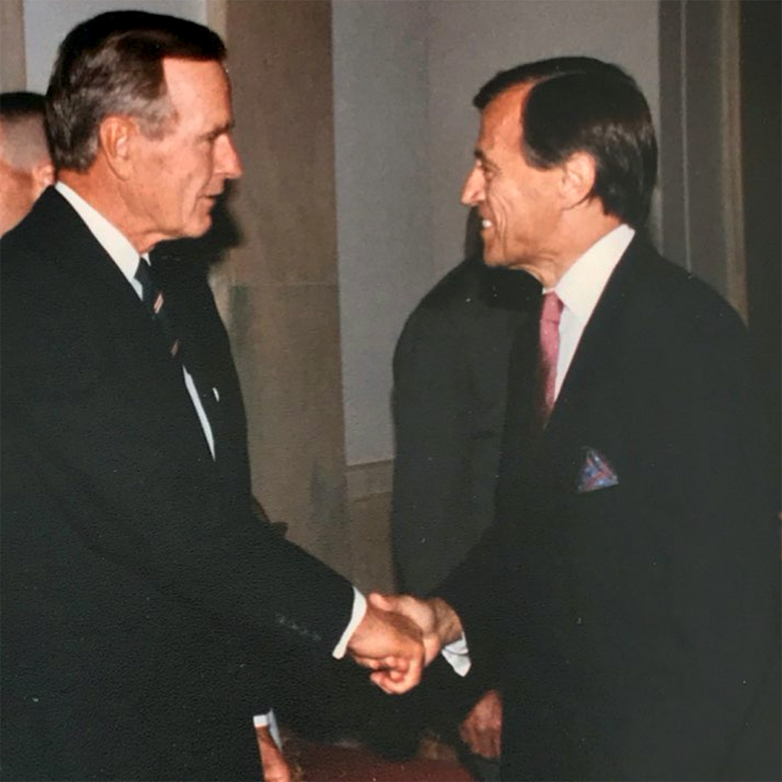 Freck Vreeland with President George HW Bush